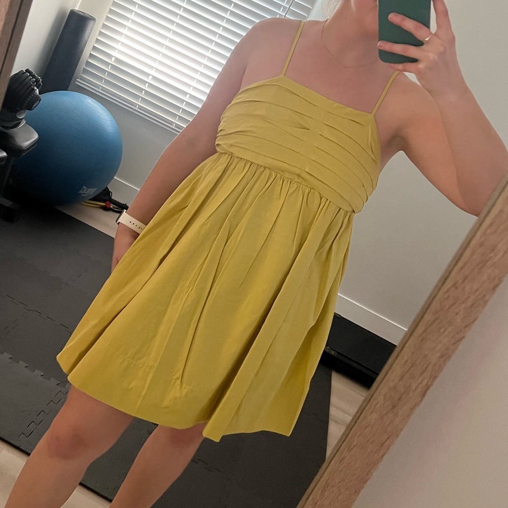 Yellow Spaghetti Strap Dress